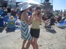 Dancing to the music