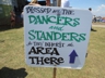 Sign at Fort stage, Folk Festival 2013