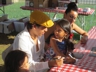 Edmar Castaneda & Family signing autographs, Jazz Festival 2013