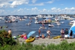 Enjoying the festival free of charge from the water, Jazz Festival 2013