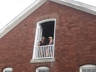 Enjoying the view from the Museum Stage, Folk Festival 2014