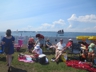 Listening to music from the outer edge of the festival field, Newport Jazz Festival 2015