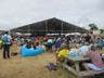 The scene outside the Quad Stage tent, Jazz Festival 2017