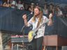 Lucas Nelson, son of Willie Nelson, performing on the Fort stage, Folk Festival 2018