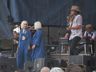 Lucas Nelson, son of Willie Nelson, performing on the Fort stage with Lucias, Folk Festival 2018