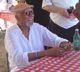 Charles Lloyd at the Artist Merchandise table, Jazz Festival 2018