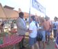 Gregory Porter at the Artist Merchandise table, Jazz Festival 2018