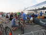 Bike repair station, operated by Bike Newport outside the main gate, Folk Festival 2019