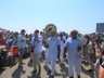 Preservation Hall Jazz Band working the crowds, Folk Festival 2019