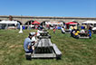 Food vendors inside fortress, Folk Festival 2021