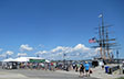 Festival entrance Oliver Hazzard Perry ship, Folk Festival 2021
