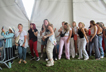 Spectators grooving to the music at the Quad Stage, Jazz Festival 2023