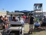 George watching a performance on the Fort stage from his Wein Machine, Newport Folk Festival 2016