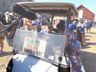 George greets an old friend with the media close at hand, Jazz Festival 2018