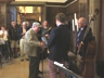 George thanking a band who performed at a Bridgefest function at Rough Point mansion, 2013