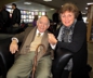 George and Merrilee, owner of the Newport International Hostel, at the Newport Visitor's Center 2013