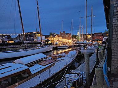 Evening setting, Bowen's Wharf, Newport, RI